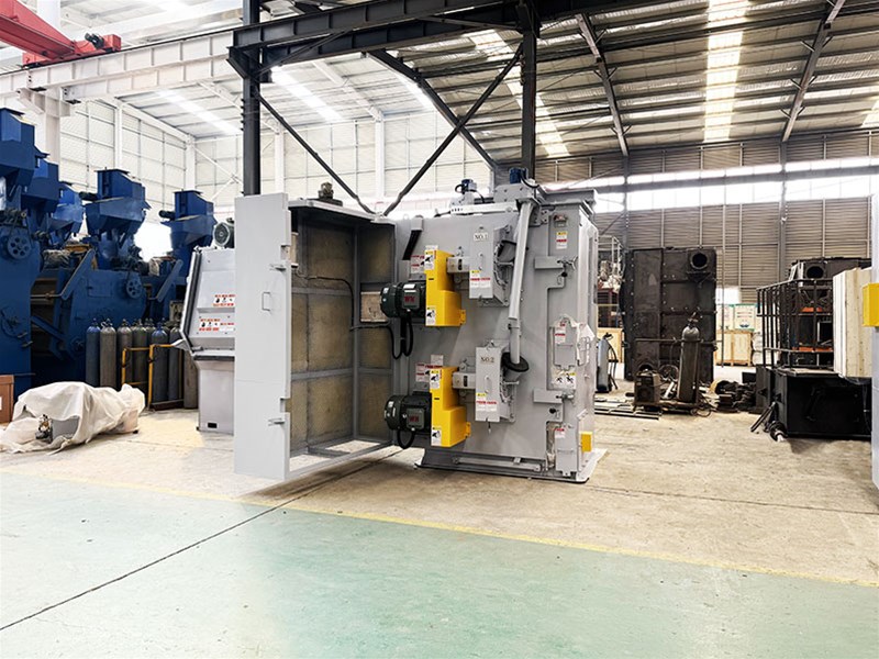 What are the commonly used shot blasting machines?