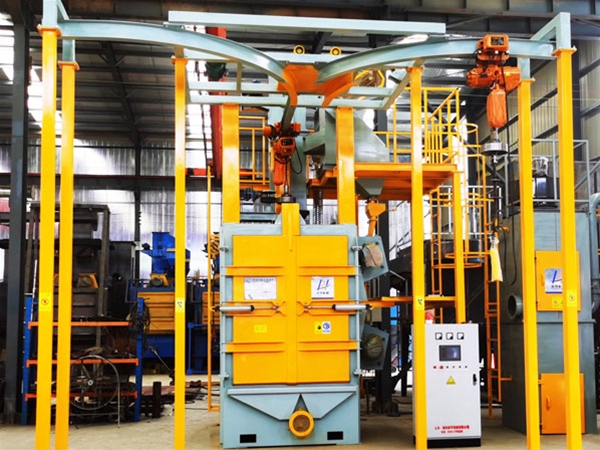 Retrofitting of hook-type shot blasting machine